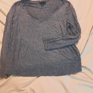 Lane bryant 22/24 navy v-neck long sleeve sweater